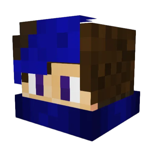RandomGrinder Minecraft avatar head, 3D render