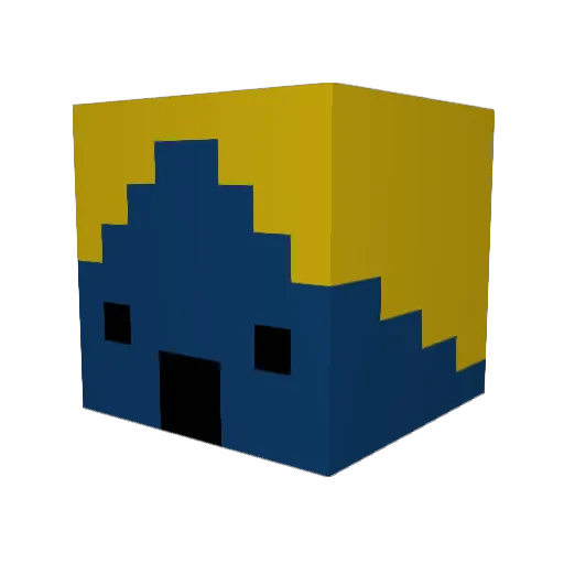RandomGuyBoy Minecraft avatar head, 3D render