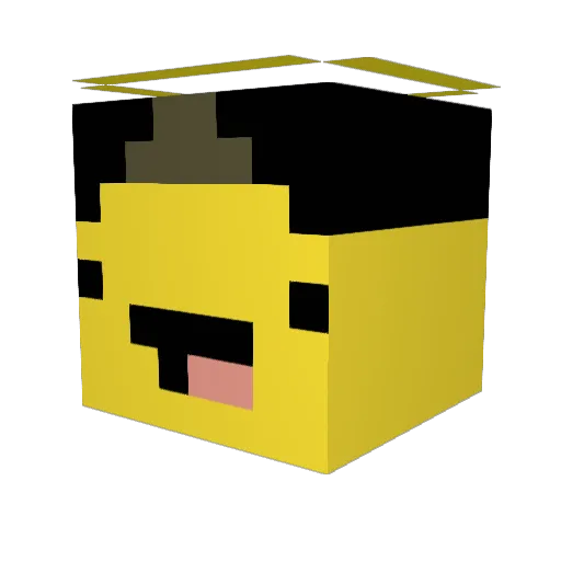 RandomHero8 Minecraft avatar head, 3D render