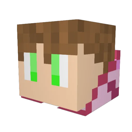 RandomJamz Minecraft avatar head, 3D render