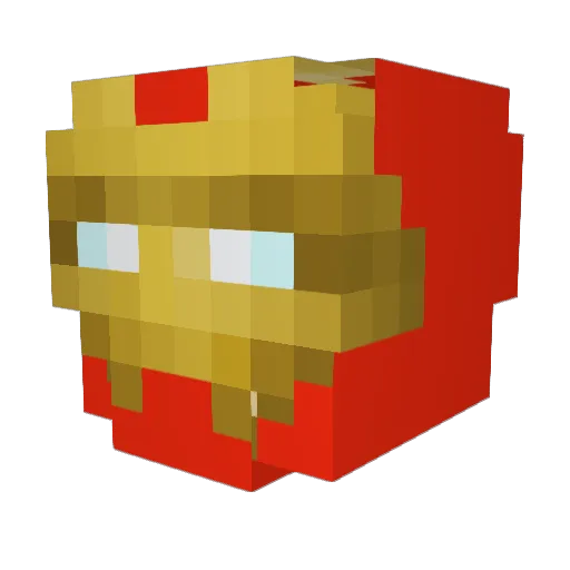 RandomJem Minecraft avatar head, 3D render