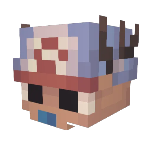 RandomJolts Minecraft avatar head, 3D render