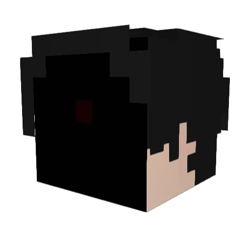 RandomKen365 Minecraft avatar head, 3D render
