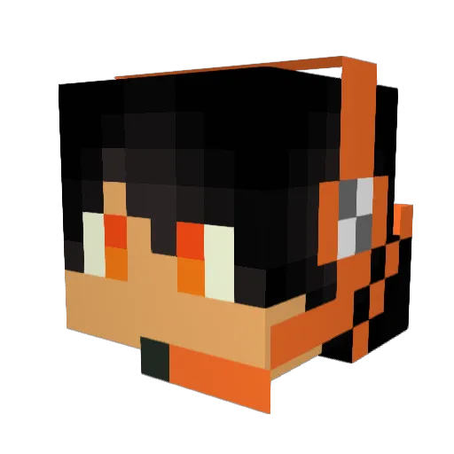 RandomKiller2K18 Minecraft avatar head, 3D render