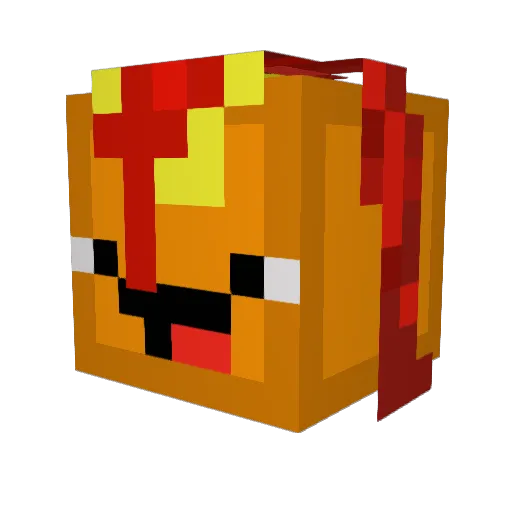RandomPancakeBoi Minecraft avatar head, 3D render