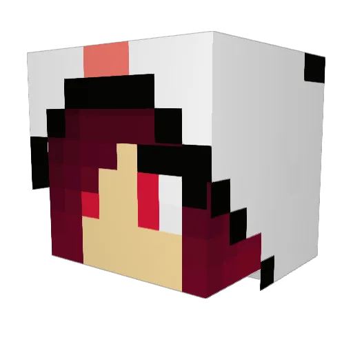 RandomPandas Minecraft avatar head, 3D render