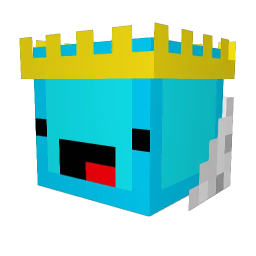 RandomPeace Minecraft avatar head, 3D render