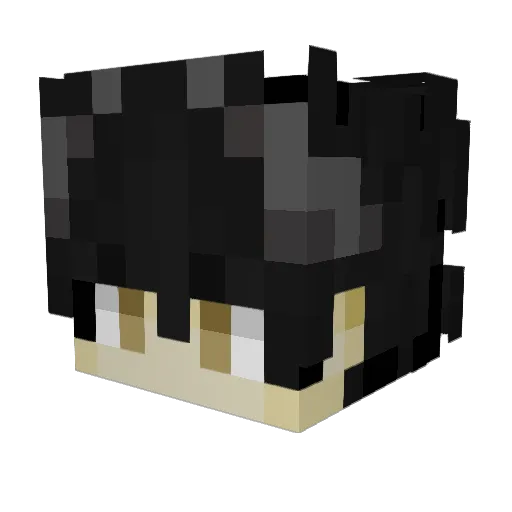 RandomPickachu21 Minecraft avatar head, 3D render