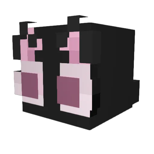 RandomPiggy Minecraft avatar head, 3D render