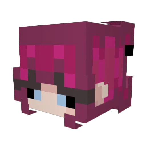 Random_Bush Minecraft avatar head, 3D render