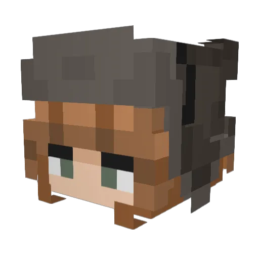 Random_EL Minecraft avatar head, 3D render