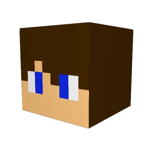 Random_Event Minecraft avatar head, 3D render