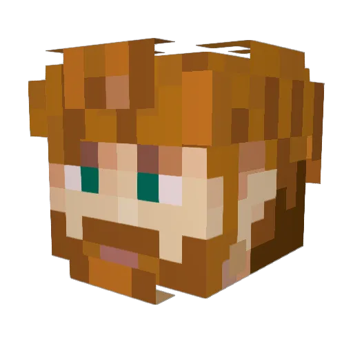 Random_Frostbite Minecraft avatar head, 3D render
