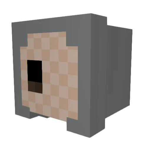 Random_Gods Minecraft avatar head, 3D render