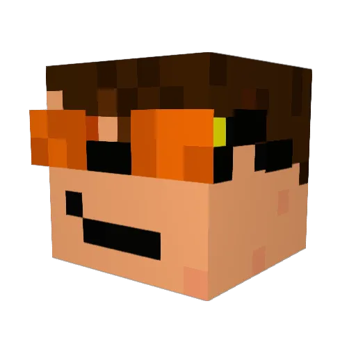 Random_Guy123789 Minecraft avatar head, 3D render