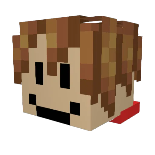 Random_Rhino Minecraft avatar head, 3D render