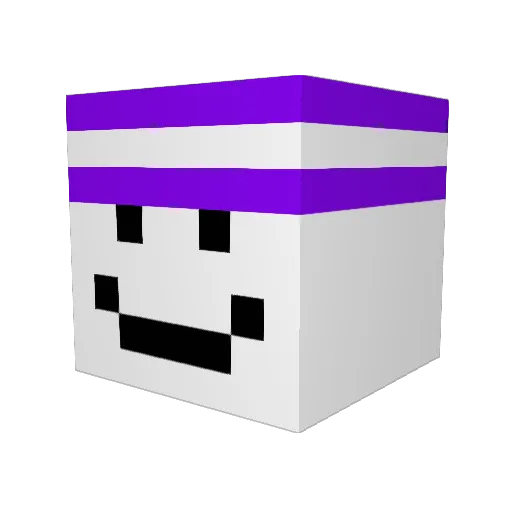 Random_Stuffer Minecraft avatar head, 3D render