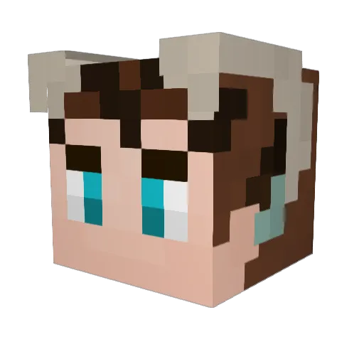 Random_Thempress Minecraft avatar head, 3D render