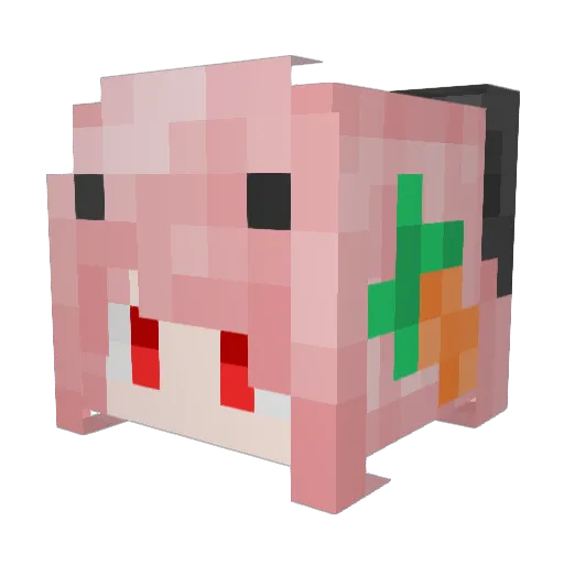 Randomiz_ Minecraft avatar head, 3D render