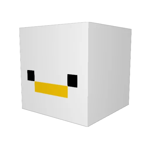 RandommThe1 Minecraft avatar head, 3D render