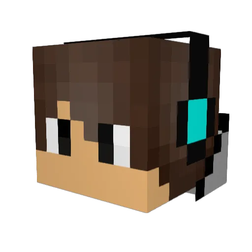 Randrews10 Minecraft avatar head, 3D render