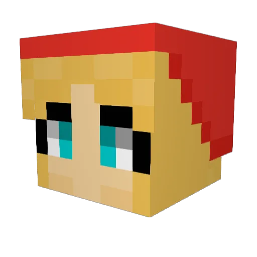 Randuel Minecraft avatar head, 3D render