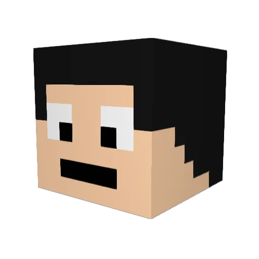 RandyDarsh Minecraft avatar head, 3D render