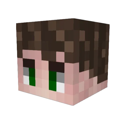 RandyOG Minecraft avatar head, 3D render