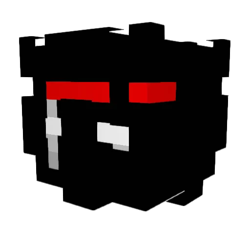 RandyRX Minecraft avatar head, 3D render