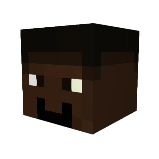 Randy_321 Minecraft avatar head, 3D render