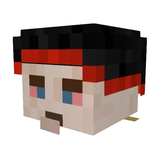 Randy_marsh0921 Minecraft avatar head, 3D render