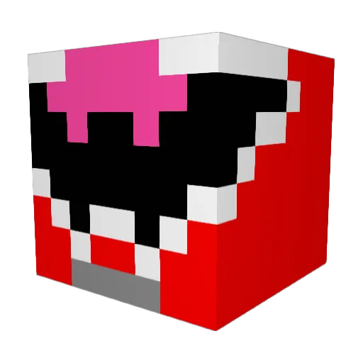 Randyfly Minecraft avatar head, 3D render