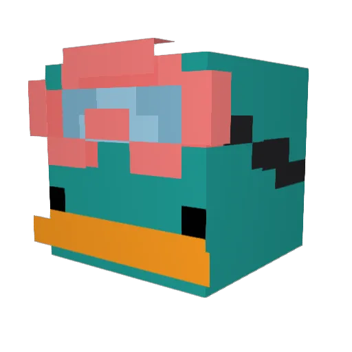 RangaBeast Minecraft avatar head, 3D render