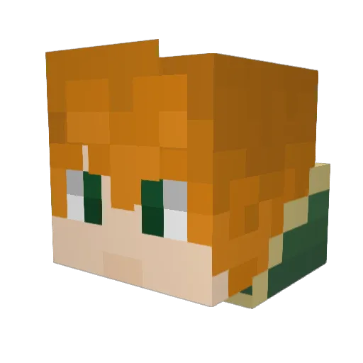 Rangaboi101 Minecraft avatar head, 3D render