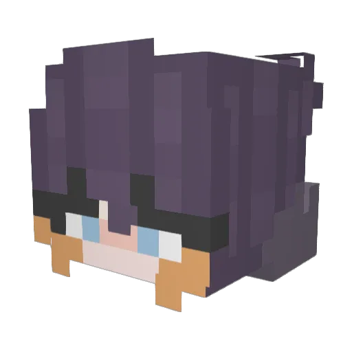 Range0108 Minecraft avatar head, 3D render