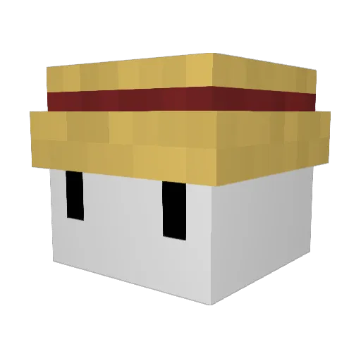 Rangecool Minecraft avatar head, 3D render