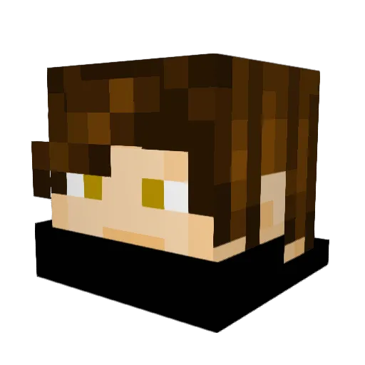 RangedFault Minecraft avatar head, 3D render