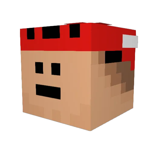 RangedShark4270 Minecraft avatar head, 3D render