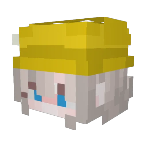 RangelG Minecraft avatar head, 3D render