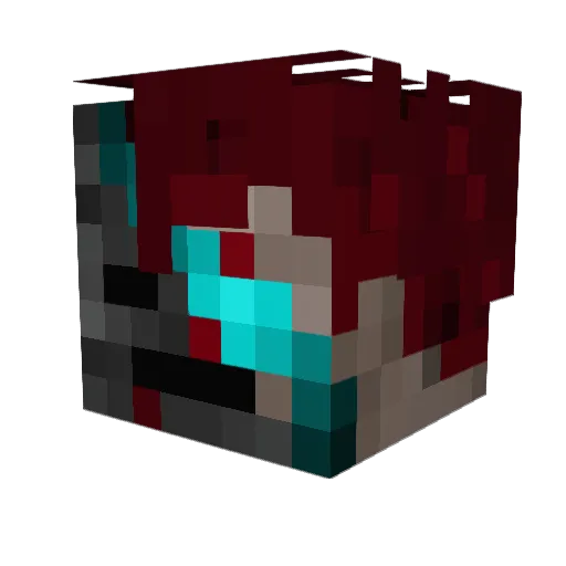 Ranger1_MC Minecraft avatar head, 3D render