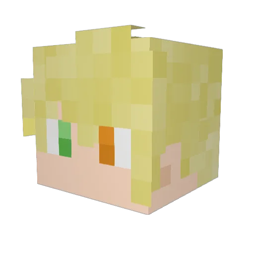 Ranger8001 Minecraft avatar head, 3D render