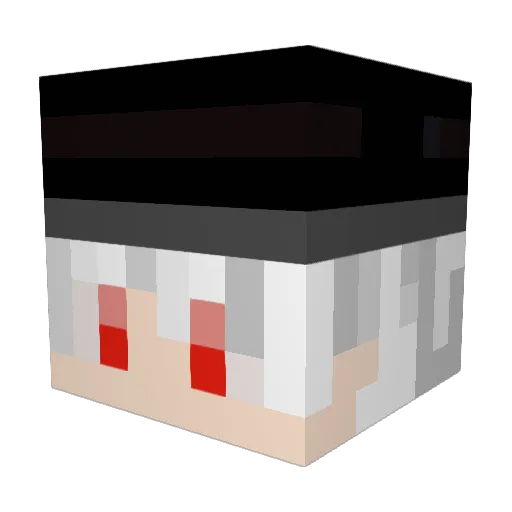 RangerBQ Minecraft avatar head, 3D render