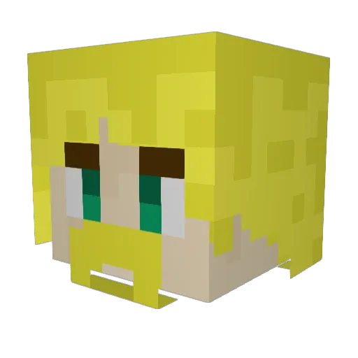 RangerBren Minecraft avatar head, 3D render