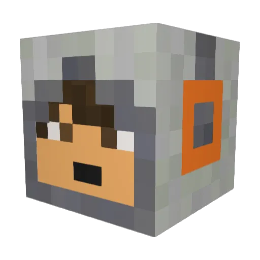 RangerCsupi Minecraft avatar head, 3D render