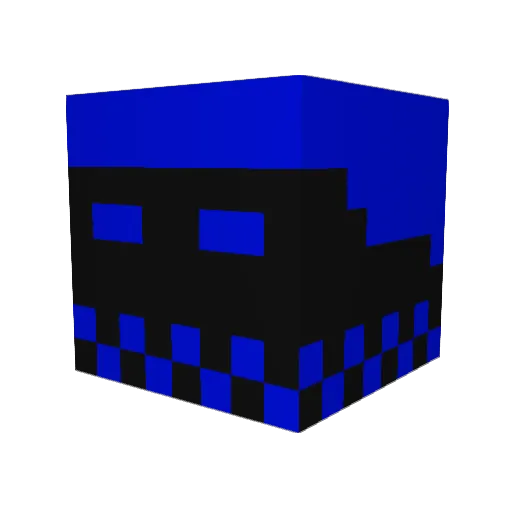 RangerDicky Minecraft avatar head, 3D render