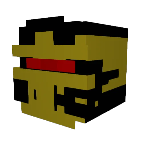 RangerDimitri Minecraft avatar head, 3D render
