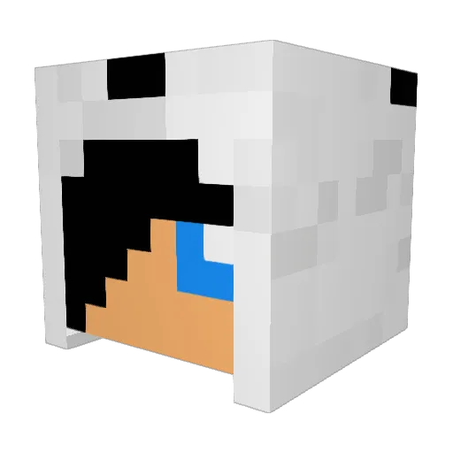 RangerFeng Minecraft avatar head, 3D render
