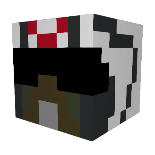 RangerGref Minecraft avatar head, 3D render