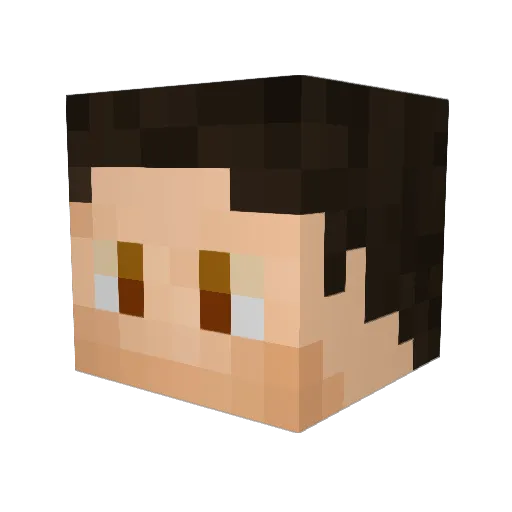 RangerOtter Minecraft avatar head, 3D render