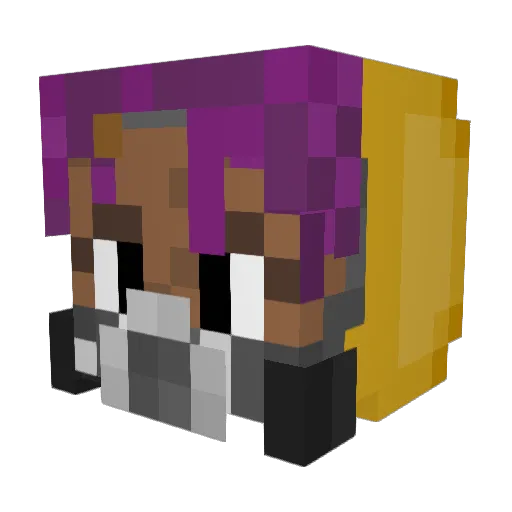 RangerSantozee Minecraft avatar head, 3D render